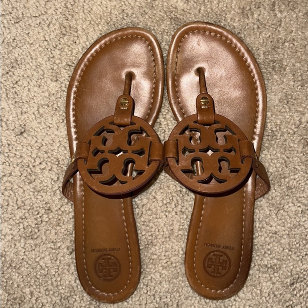 Like new Tory Burch Miller sandals 
Hardly worn 
Size 9.5
No flaws